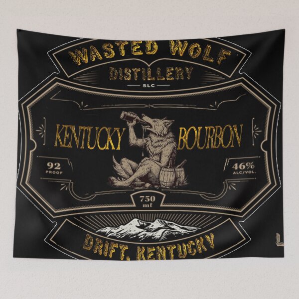 Item preview, Wasted Wolf Distillery designed and sold by Foxlindesigns.