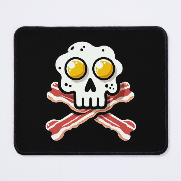 Item preview, Funny Breakfast Pirate Bacon and Eggs Crossbones designed and sold by TKsTees.