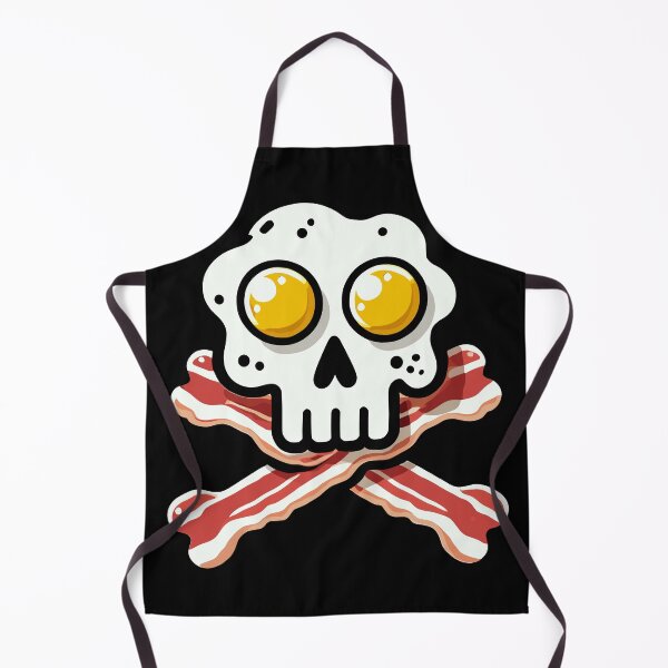 Item preview, Funny Breakfast Pirate Bacon and Eggs Crossbones designed and sold by TKsTees.