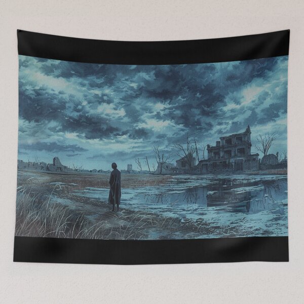 Item preview, Echoes of a Forgotten World – melancholic manga anime boy designed and sold by ForsakenFrames.