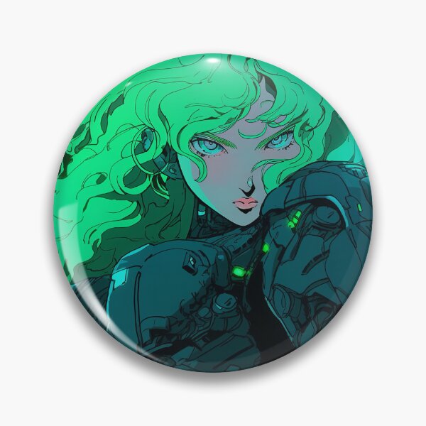 Item preview, Seafoam Green Mecha Anime Warrior designed and sold by bubblegoth.