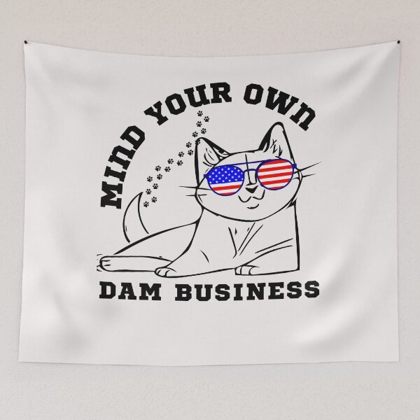 Item preview,  Funny Cat Design - Mind Your Own Damn Business designed and sold by Winther-Art.