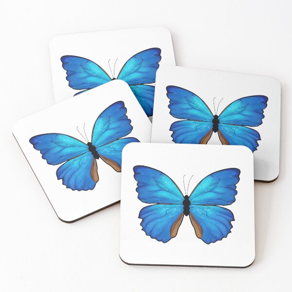 Item preview, Morpho Butterfly, White Back designed and sold by ClearAndHappy.