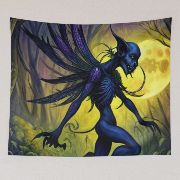 Item preview, Halloween Blue Fairie Goblin designed and sold by TheDarkWardrobe.