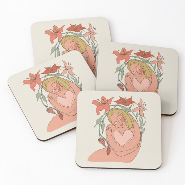 Item preview, Woman with Lily Flowers Survivor Hug designed and sold by Nancy Rodriguez.