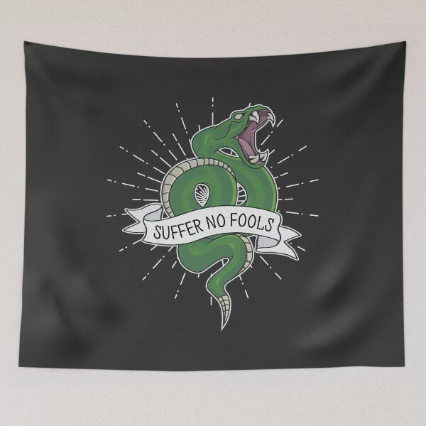 Item preview, Snake Tattoo Style Suffer No Fools designed and sold by Radical Chill.