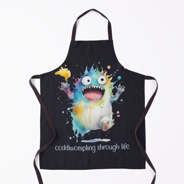Item preview, coddiwompling through life - watercolor cute monster designed and sold by EmeraldeaArt.
