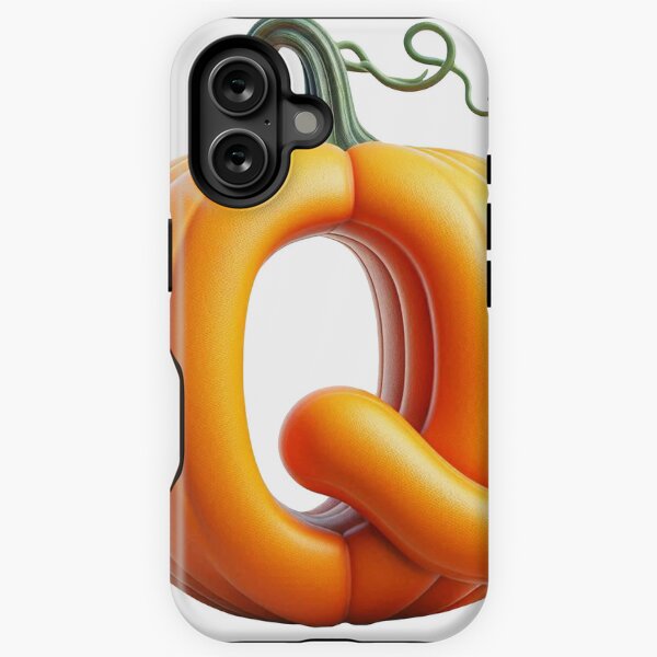 PUMPKIN LETTER Q iPhone Tough Case