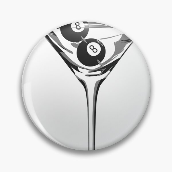 Item preview, Martini Eight Ball  designed and sold by GlowinUp Shop.