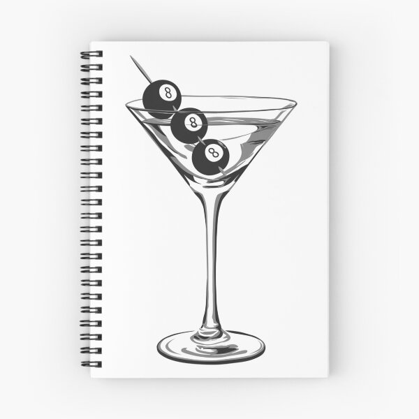 Item preview, Martini Eight Ball  designed and sold by GlowinUp Shop.
