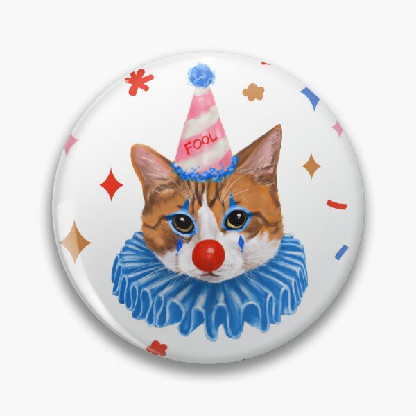 Item preview, Silly Clown Cat designed and sold by Cassie Duff.