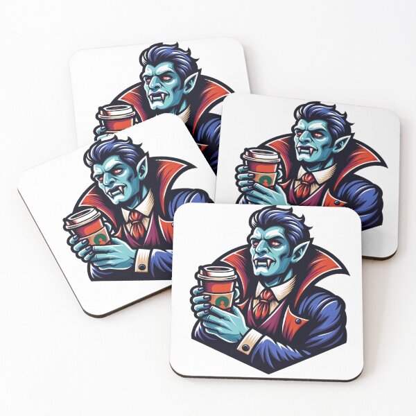 Item preview, Halloween Vampire holding Coffee designed and sold by Travelcases.