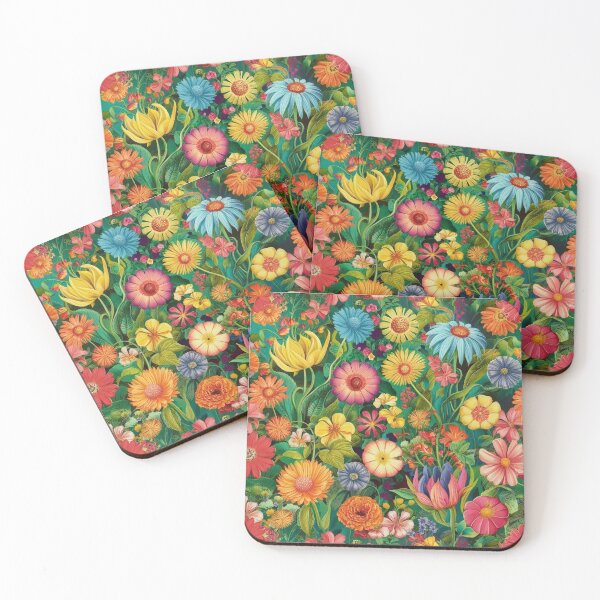 Item preview,  A colorful landscape with diverse and cheerful flowers designed and sold by NiRia Spot.