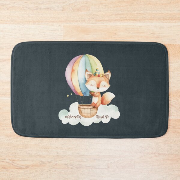 Item preview, coddiwompling through life with fox in airballon designed and sold by EmeraldeaArt.