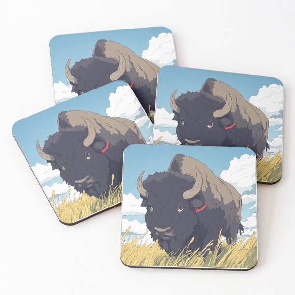 Item preview, Bison animal | Anime style designed and sold by ComicsFactory.
