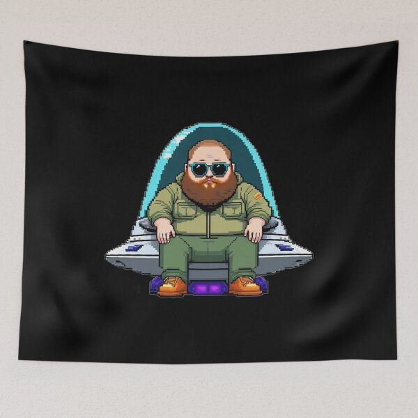 Item preview, Action Bronson, UFO, Pixel Art, Fan Art designed and sold by Burn-Ego.