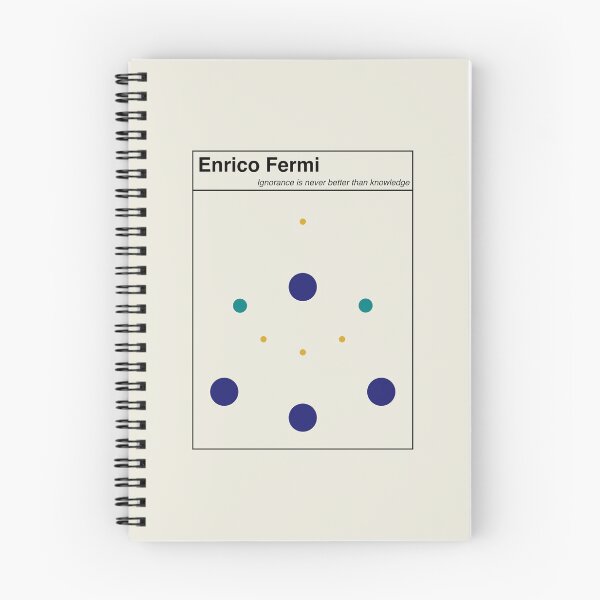 Item preview, Enrico Fermi Physics  Minimalist Abstract Art Design designed and sold by kakarikihill.