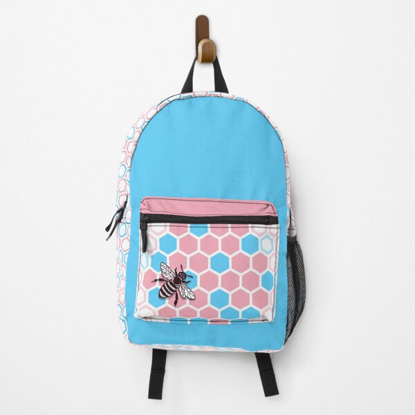Item preview, Trans Pride Bee Hive Backpack 2.0 designed and sold by sagekashnerart.