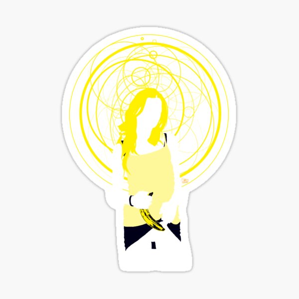 andy warhol's banana Sticker