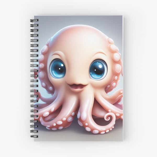 Item preview, Cute Octopus Monster with Brain Cartoon Vector Icon Illustration designed and sold by hjian8219.