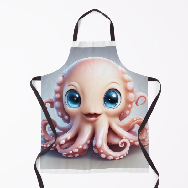 Item preview, Cute Octopus Monster with Brain Cartoon Vector Icon Illustration designed and sold by hjian8219.