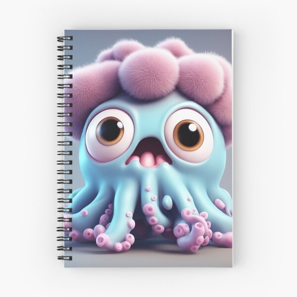 Item preview, Cute Octopus Monster with Brain Cartoon Vector Icon Illustration designed and sold by hjian8219.