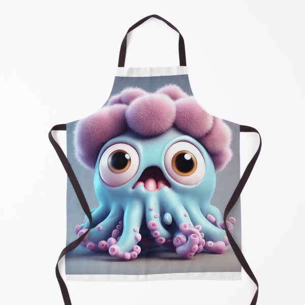 Item preview, Cute Octopus Monster with Brain Cartoon Vector Icon Illustration designed and sold by hjian8219.