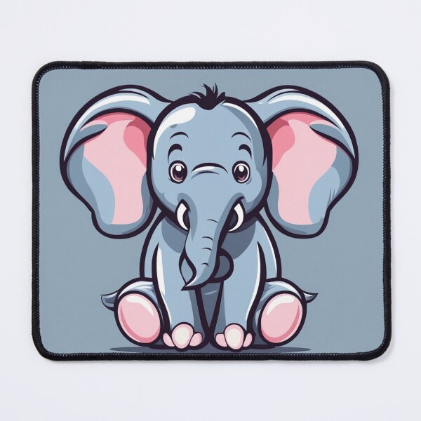 Item preview, Cute Elephant Gaming Cartoon Vector Icon Illustration designed and sold by hjian8219.