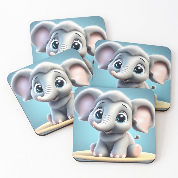 Item preview, Cute Elephant Gaming Cartoon Vector Icon Illustration designed and sold by hjian8219.