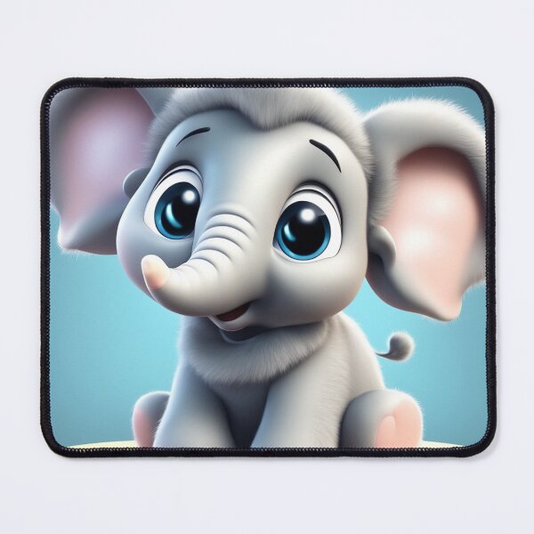 Item preview, Cute Elephant Gaming Cartoon Vector Icon Illustration designed and sold by hjian8219.