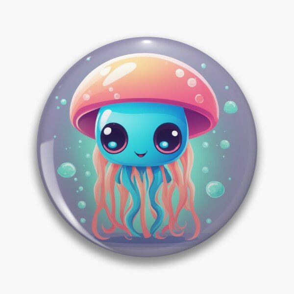 Item preview, Cute Alien with Jellyfish Alien Cartoon Vector Icon Illustration designed and sold by hjian8219.