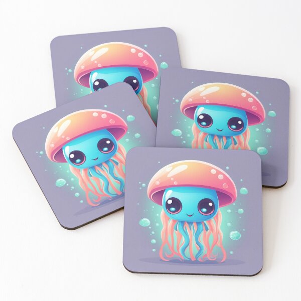 Item preview, Cute Alien with Jellyfish Alien Cartoon Vector Icon Illustration designed and sold by hjian8219.