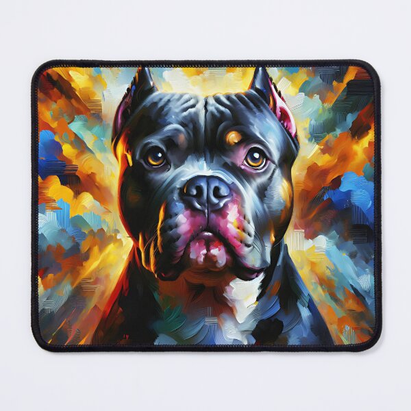 Item preview, American Bully Pitbull Dog Acrylic Print Pet Portrait Pet Lovers designed and sold by Puppy Puzzles Plus.
