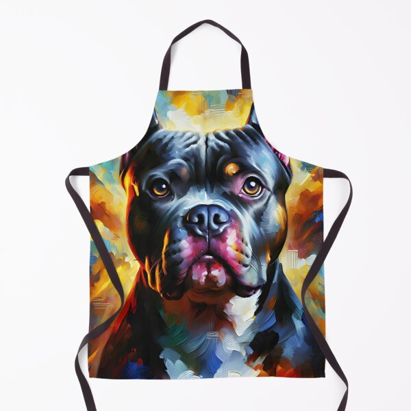 Item preview, American Bully Pitbull Dog Acrylic Print Pet Portrait Pet Lovers designed and sold by Puppy Puzzles Plus.