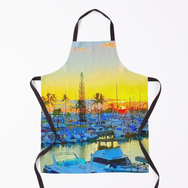 Item preview, Ala Wai Harbor sunset across Magic Island designed and sold by R-F-B.