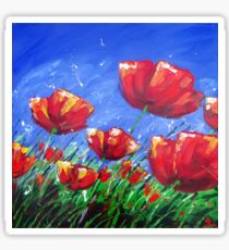 Summer Poppies Sticker