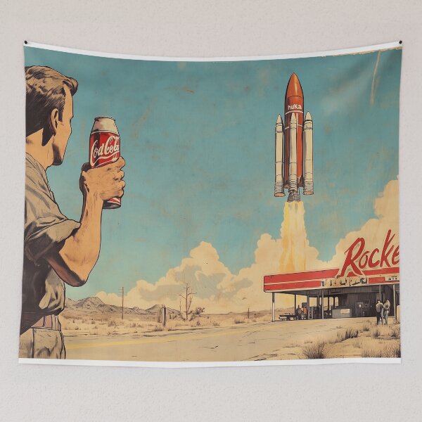 Item preview, Fallout Inspired Rocket Launch Vintage designed and sold by MattKaustik.