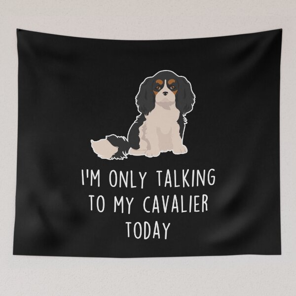 Item preview, Tricolor Cavalier Dog Talking To designed and sold by Clara Hollins.