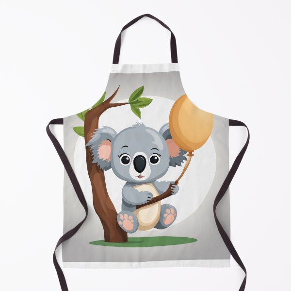 Item preview, Cute Baby Koala Holding Branch with Wood Balloon Cartoon Vector Icon Illustration designed and sold by hjian8219.