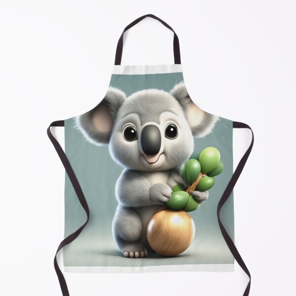 Item preview, Cute Baby Koala Holding Branch with Wood Balloon Cartoon Vector Icon Illustration designed and sold by hjian8219.