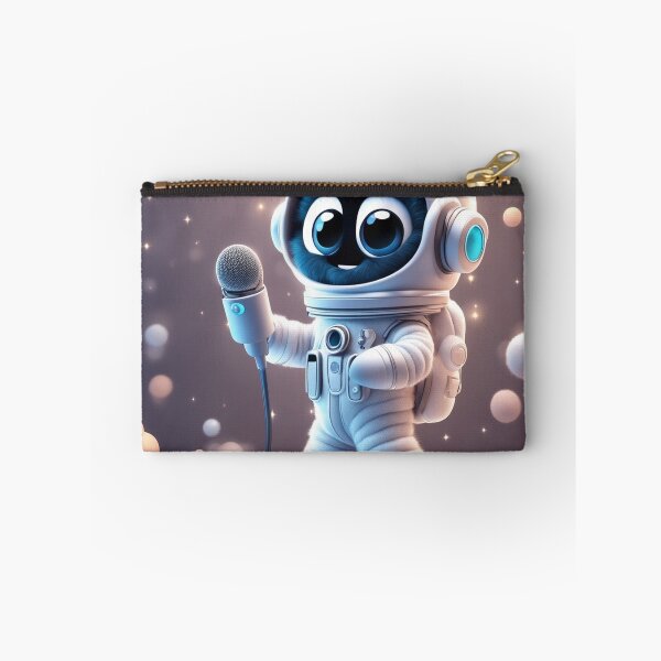 Item preview, Cute Astronaut Singing with Microphone Cartoon Vector Icon Illustration designed and sold by hjian8219.