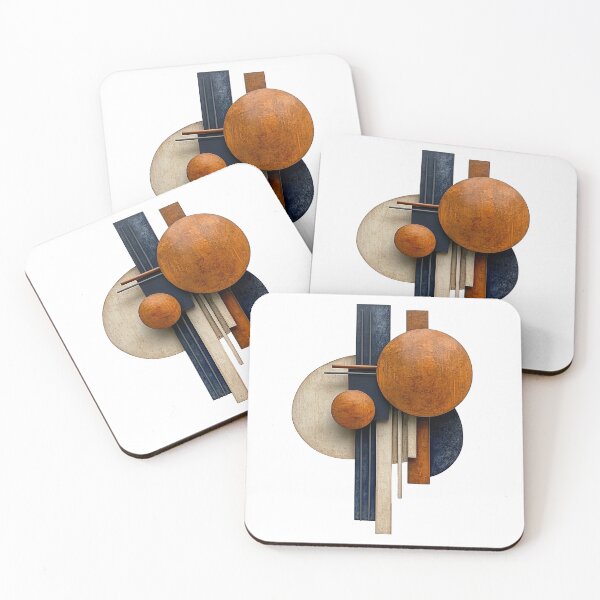 Item preview,  A painting of abstract  flat geometric shapes designed and sold by bAIryBarn.