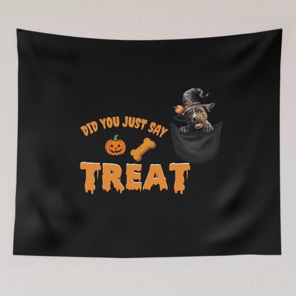 Item preview, Dog in a Pocket Staffordshire Bull Terrier Halloween Design designed and sold by LovelyHappyGift.