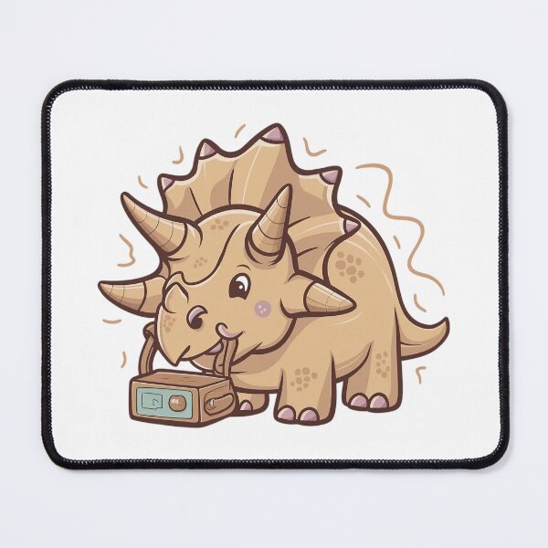 Item preview, Friendly Triceratops with AAC Device designed and sold by EclipseArtworks.