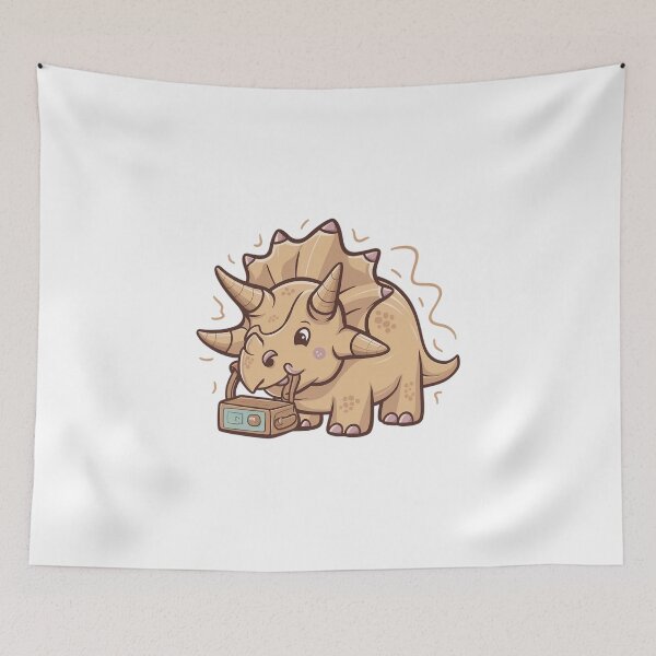 Item preview, Friendly Triceratops with AAC Device designed and sold by EclipseArtworks.