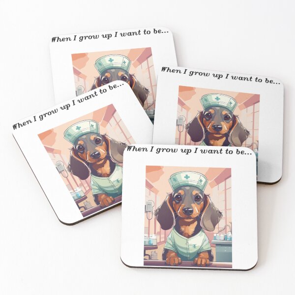 Item preview, When I grow up: Nurse Dachshund designed and sold by KynsaPerow.