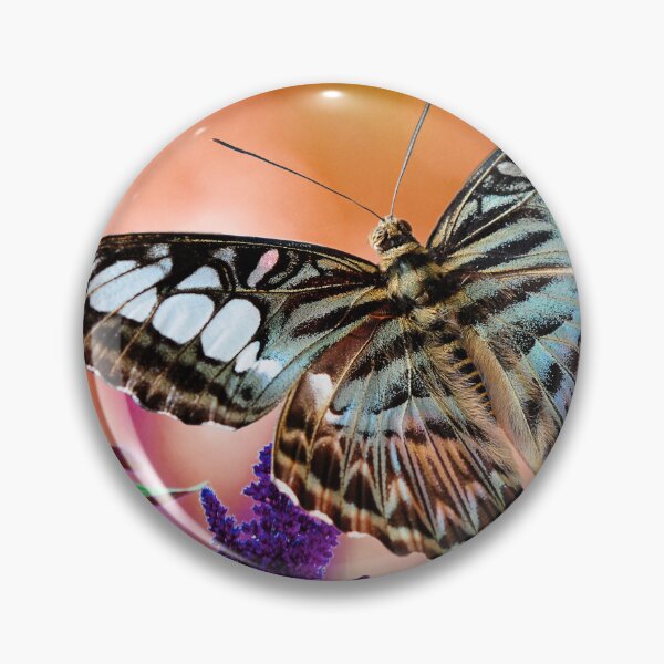 Item preview, Blue on Orange Butterfly designed and sold by Lois  Bryan.