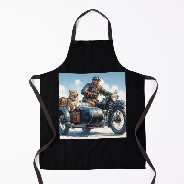 Item preview, Motorcycle Rider with his Dog in the Sidecar designed and sold by Halifaxartguy.