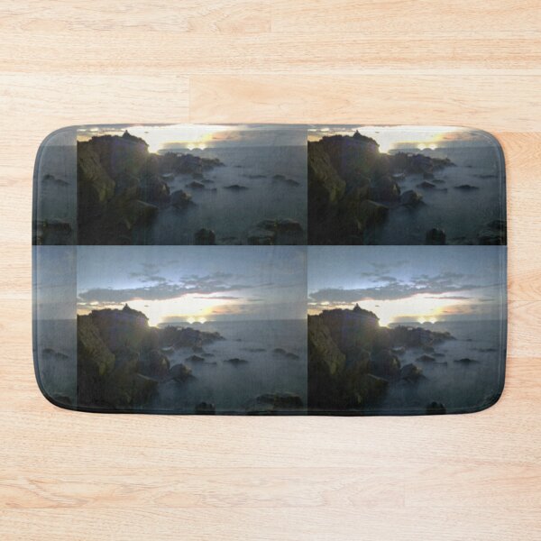 Item preview, Sunset and long exposure of fishing boats on the sea of ​​Mokji Island, east of Jeju, Korea. designed and sold by human8891.