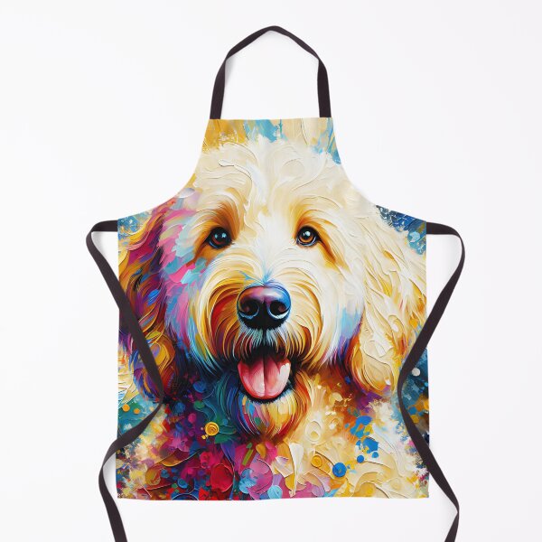 Item preview, Goldendoodle Dog Acrylic Print Pet Portrait Pet Lovers designed and sold by Puppy Puzzles Plus.